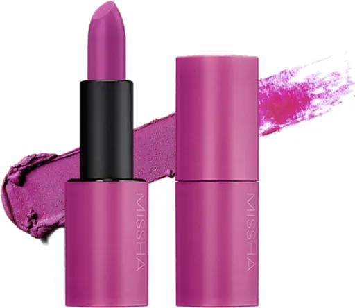 Missha Ruj matifiant Dare Rouge Velvet (Lipstick) 3,5 g 17 What The Purple