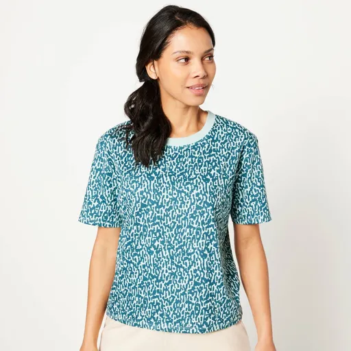 Tricou cu mânecă scurtă, croială dreaptă și imprimeu