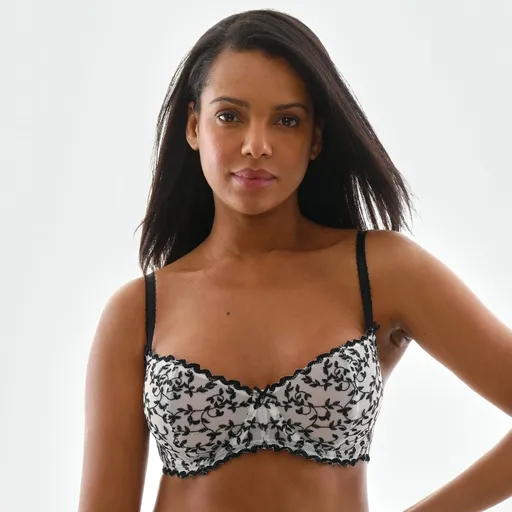 Sutien din tul brodat Keokea, cu arcuri