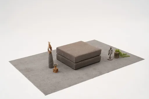 Taburet, Atelier del Sofa, 825BLC5224, Tesatura Chenille, Gri