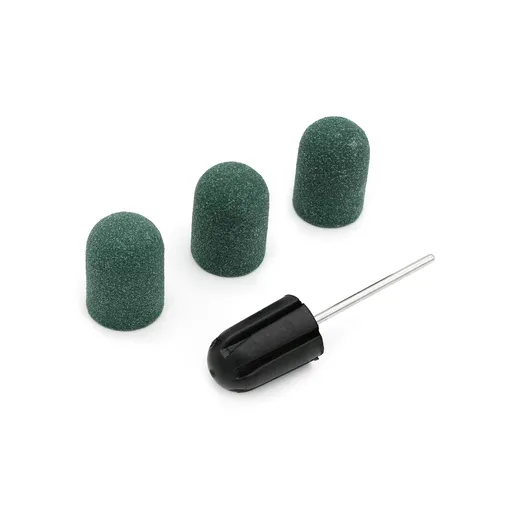 Suport + 3 Smirghel 16 x 25 mm - 100 Set, Green