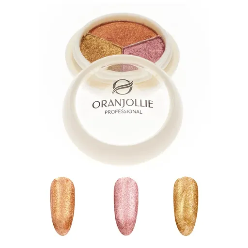 Pigment Unghii Holografic - Paleta Oranjollie 005, A57C