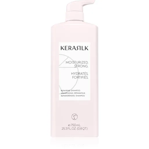 KERASILK Essentials Repairing Shampoo Sampon pentru curatare si hranire a parului pentru păr uscat și deteriorat 750 ml