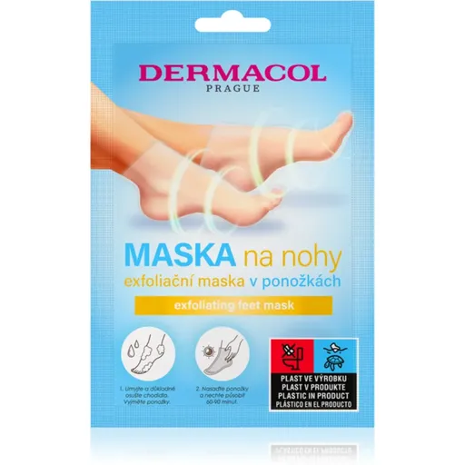 Dermacol Foot Mask Exfoliating sosete exfoliante pentru hidratarea picioarelor 1 pereche