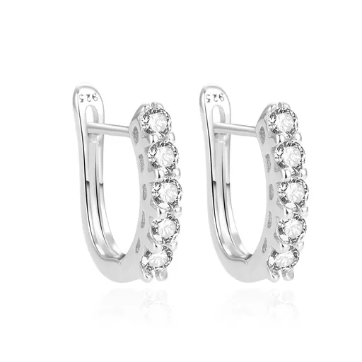 Beneto Cercei eleganți din argint cu pietre de zircon AGUC2164L