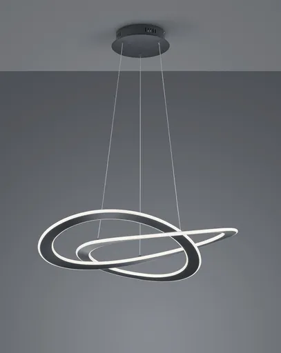 Lustra Oakland, TRIO, 71x150 cm, 52W, 1x SMD, metal, antracit