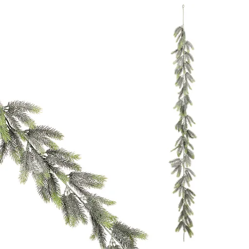 Ghirlanda artificială de Crăciun din brad, 170 cm, verde