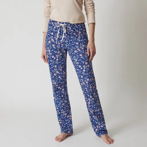Pantaloni de pijama cu imprimeu floral