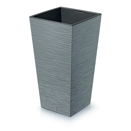 Ghiveci de flori FURU SQUARE 24 cm, gri, gri, 24 cm