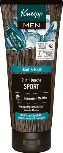 Kneipp Gel de duș pentru bărbați pentru corp și păr Sport (Shower Gel) 200 ml