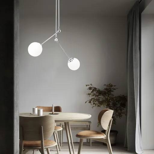 Lustra, Opviq, 892OPV1405, Crom/Alb