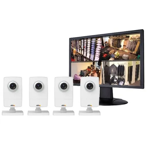 KIT format 4 camere AXIS M1014 SURVEILLANCE KIT