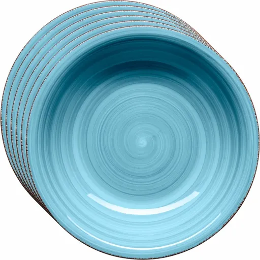 Mäser Set of 6 deep plates Bel Tempo 21.5 cm, blue, albastru