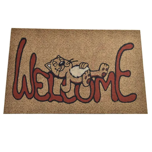 Covoras usa de la intrare Chilai Home 877CHL1039, 45x70 cm, PVC, Maro