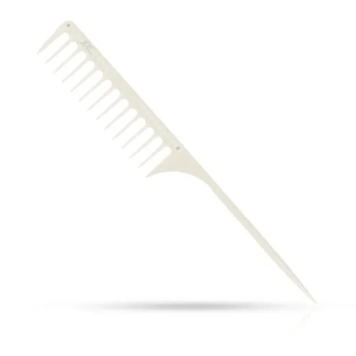 Pieptene - JRL - frizerie/coafor - Alb - J104 - cu coada