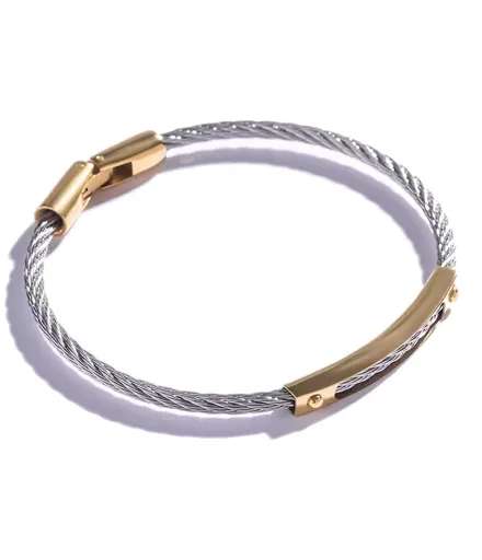 Marc Malone Brățară de oțel bicolor pentru bărbați MCGB5002SG