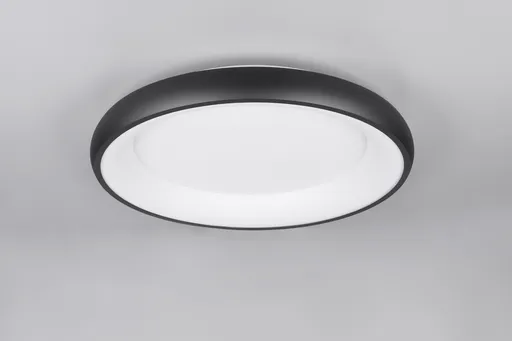 Plafoniera Cardona, TRIO, 62x10 cm, 38W, 1x SMD LED, metal, negru mat