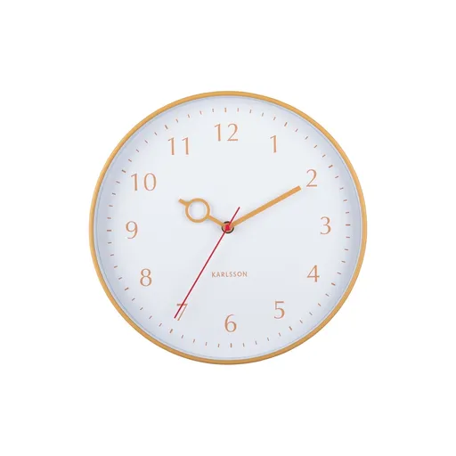 Karlsson 5992YE ceas de perete design galben,diametru 30 cm