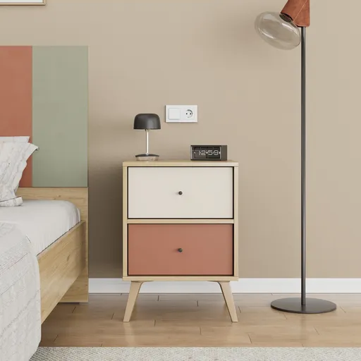 Noptiera, Hanah Home, Tkm-920-Fx-1, 44x61x44 cm, Multicolor