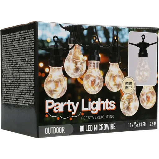 Lanț luminițe Bulbs, 80 LED