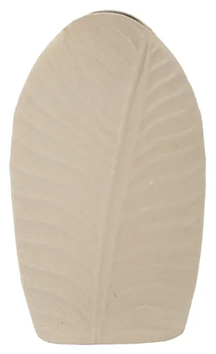 Vaza decorativa Dune High, Mauro Ferretti, 18x9.5x29.5 cm, fier, crem