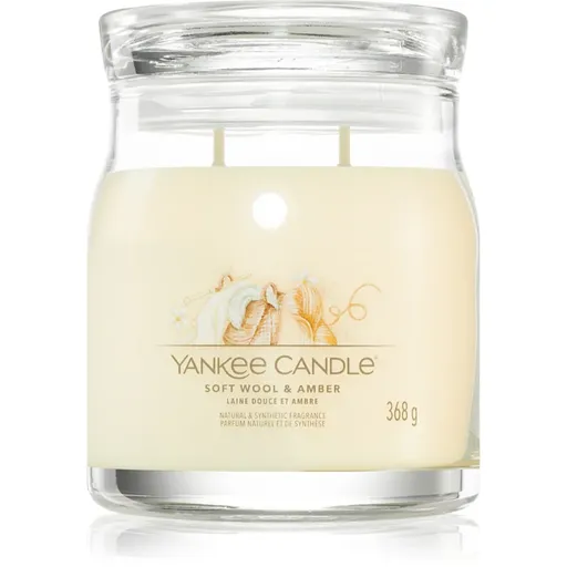 Yankee Candle Soft Wool & Amber lumânare parfumată 368 g
