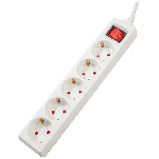 Prelungitor SPACER Schuko x5 16A 3m WH PP-5-30