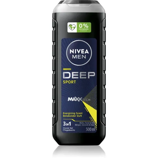 NIVEA MEN Deep Sport Gel de duș energizant pentru barbati 500 ml