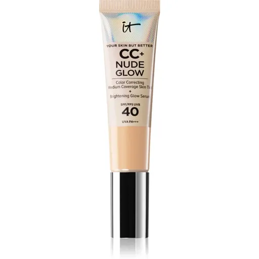 IT Cosmetics Your Skin But Better CC + Nude Glow crema CC pentru o piele mai luminoasa SPF 40 Fair Ivory 32 ml