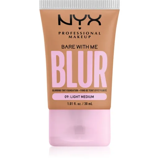 NYX Professional Makeup Bare With Me Blur Tint make up hidratant culoare 09 Light Medium 30 ml
