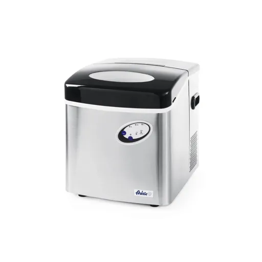 Masina profesionala pentru cuburi gheata, capacitate 15kg / 24h, stocare 4,5 kg cuburi, 160W, corp inox, Hendi Kitchen Line 15