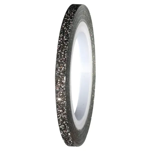 Banda Metalica Lata cu Sclipici Negru