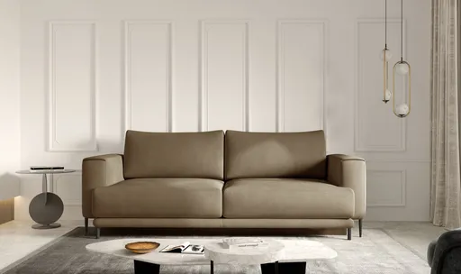 Canapea extensibila 4 locuri ELTAP, SO-DAL-20NU, Dalia, 248x84x95 cm, lemn/poliester, maro deschis