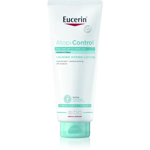 Eucerin AtopiControl Calming Hydro-Lotion gel crema fara parfum cu efect calmant pentru ten uscat si iritat 400 ml