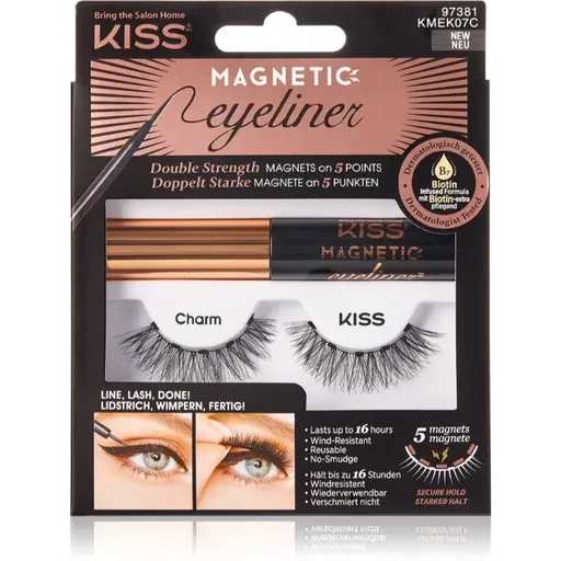 KISS Magnetic Eyeliner & Eyelash Kit gene magnetice 07 Charm 5 g