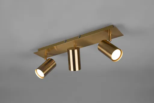 Plafoniera Marley, TRIO, 48x9x15 cm, 35W, 3x GU10, metal, bronz antic
