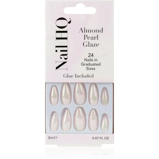 Nail HQ Almond unghii artificiale Pearl Glaze 24 buc