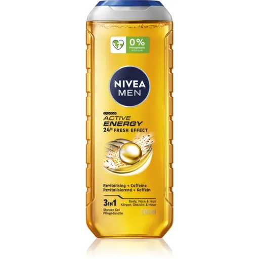 NIVEA MEN Active Energy Gel de duș pentru bărbați 500 ml