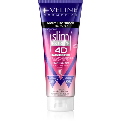 Eveline Cosmetics Slim Extreme ser de noapte super concentrat cu efect de încălzire 250 ml
