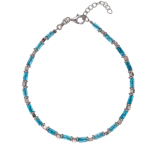 Alisia Brățară elegantă din argint pentru bărbați AL5096-Argento-Blu