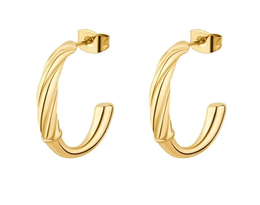 Brosway Cercei semicirculari din oțel placați cu aur Amy BAY27