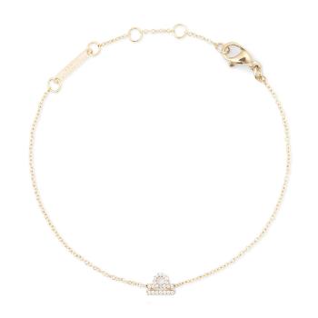 Daniel Wellington Brățară tip lanț, placată cu aur, decorată cu simbolul zodiacal Balanță Crystal Zodiac DW00400913