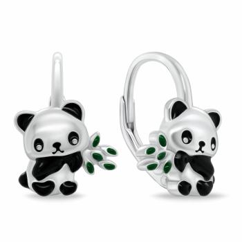 Brilio Silver Cercei din argint Panda EA1111W