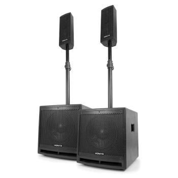 Vonyx VX1000BT 2.2, set de difuzoare, 1000 W, 10 "- subwoofer BT, USB, MIC, AUX