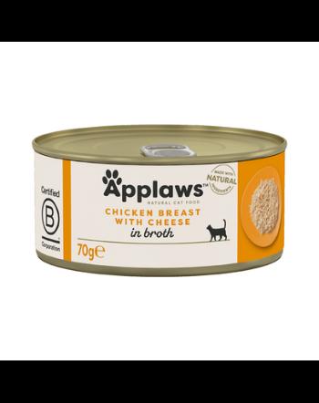 APPLAWS Chicken 70g Conserva hrana pisica, cu pui si branza