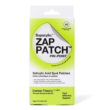 Carbon Theory Plasturi pentru acnee Supacylic. Zap Patch Pin-Point (Salicylic Acid Spot Patches) 40 bucăți