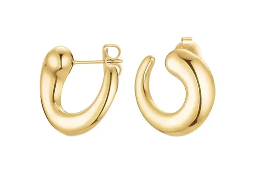 Rosefield Cercei moderni placați cu aur Dome JEDSG-J1216