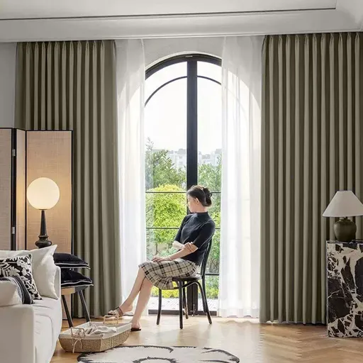 ARÔME HOME Perdea opacă bej nisipiu, 135 x 245 cm