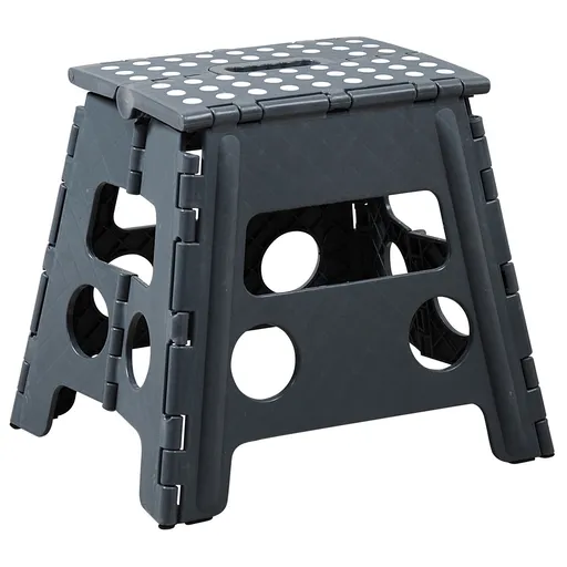 Taburet pliabil Kesper 70538 , gri, 36,5 x 32 x 30 cm