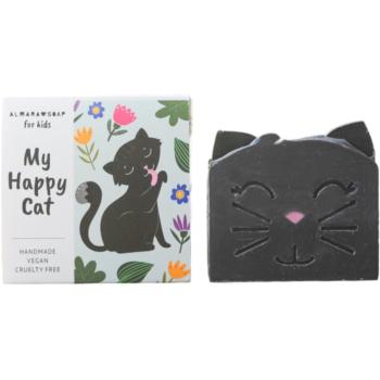 Almara Soap For Kids My Happy Cat sãpun lucrat manual cu arome de piersici pentru copii 100 g